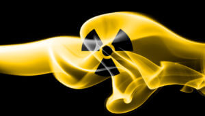 Image depicting nuclear smoke, which can cause cancers associated with radiation exposure.